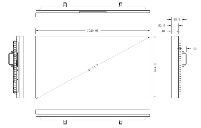 Видеостена BOE 46" VM46L-Z (шов: 1,7)